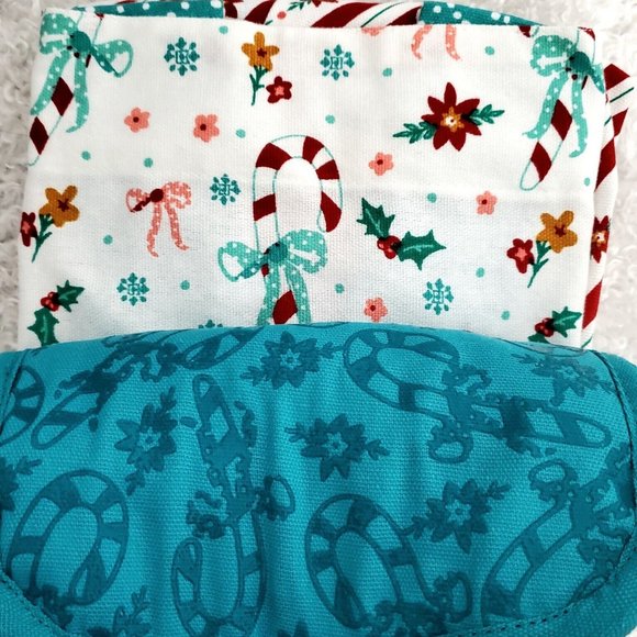 Pioneer Woman Apron Oven Mitt Potholder Set Holiday Xmas Chocolate Recipe Gift - Picture 8 of 13